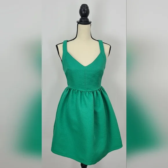 zara green taffeta dress Shiloh Dress In Green Roses On Marble Print Taffeta Faille main image 1